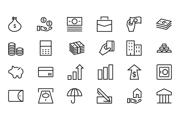 Money Vector Line Icons 1