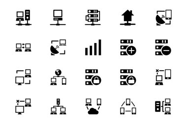 Networking Vector Icons 3 clipart