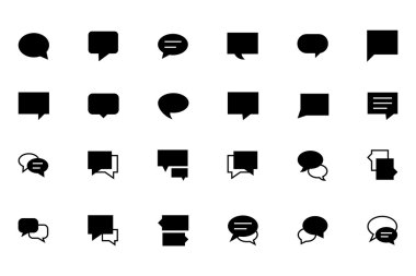 Chat Massages Vector Icons 2