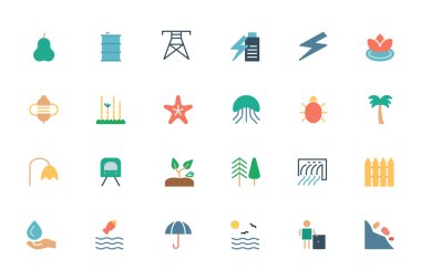 Nature and Ecology Colored Icons 5