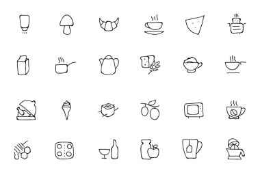 Food Hand Drawn Outline Vector Icons 9
