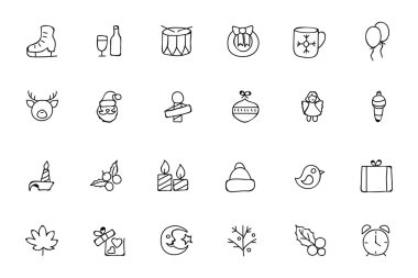 Christmas Hand Drawn Vector Icons 4