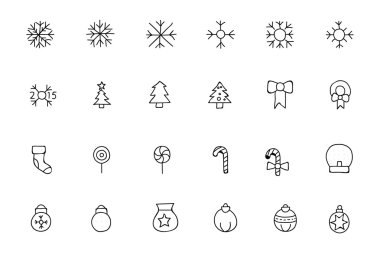 Christmas Hand Drawn Vector Icons 1 clipart