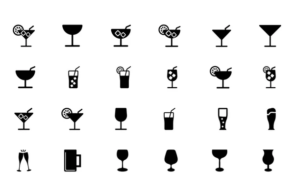 Bebidas Vector Iconos 1 — Vector de stock