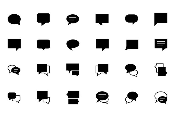 Chat Massages Vector Icons 2