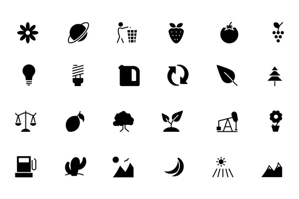 Nature and Ecology Vector Icons 2 — Stock Vector