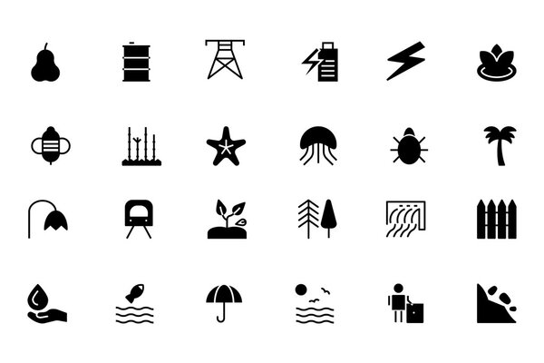 Nature and Ecology Vector Icons 5