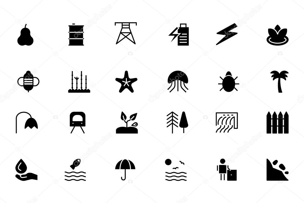 Nature and Ecology Vector Icons 5