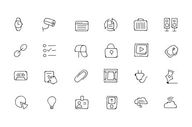 Communication Hand Drawn Vector Icons 3