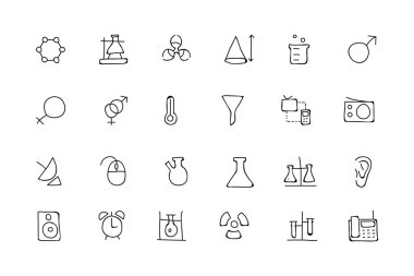 Science Hand Drawn Doodle Icons 3