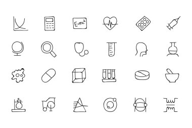 Science Hand Drawn Doodle Icons 2