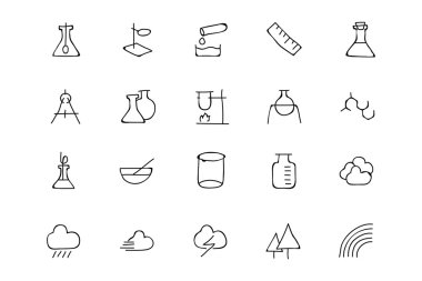 Science Hand Drawn Doodle Icons 6