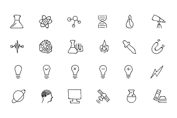 Science Drawn Icons 1
