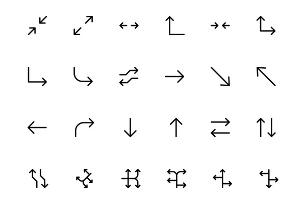 Setas Vector Ícones 14 — Vetor de Stock