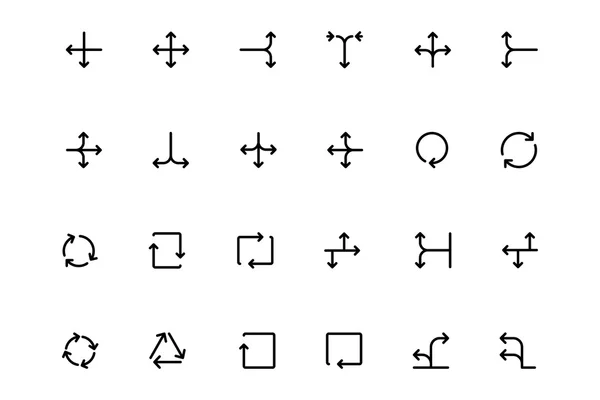 Setas Vector Ícones 15 — Vetor de Stock