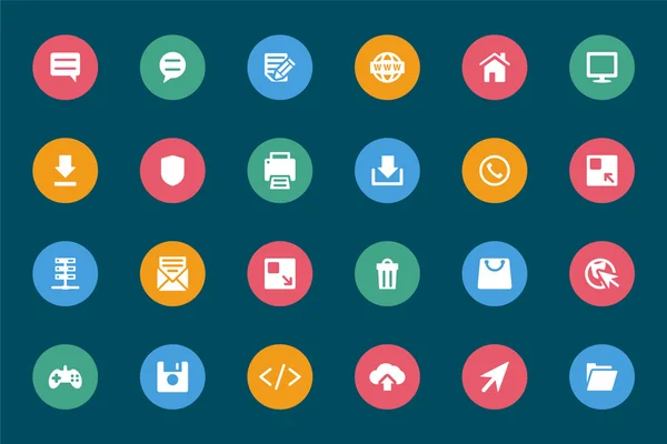 Web y Vector Móvil Iconos 3 — Vector de stock