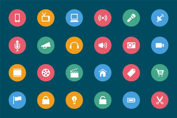 Web and Mobile Vector Icons 1 — Wektor stockowy