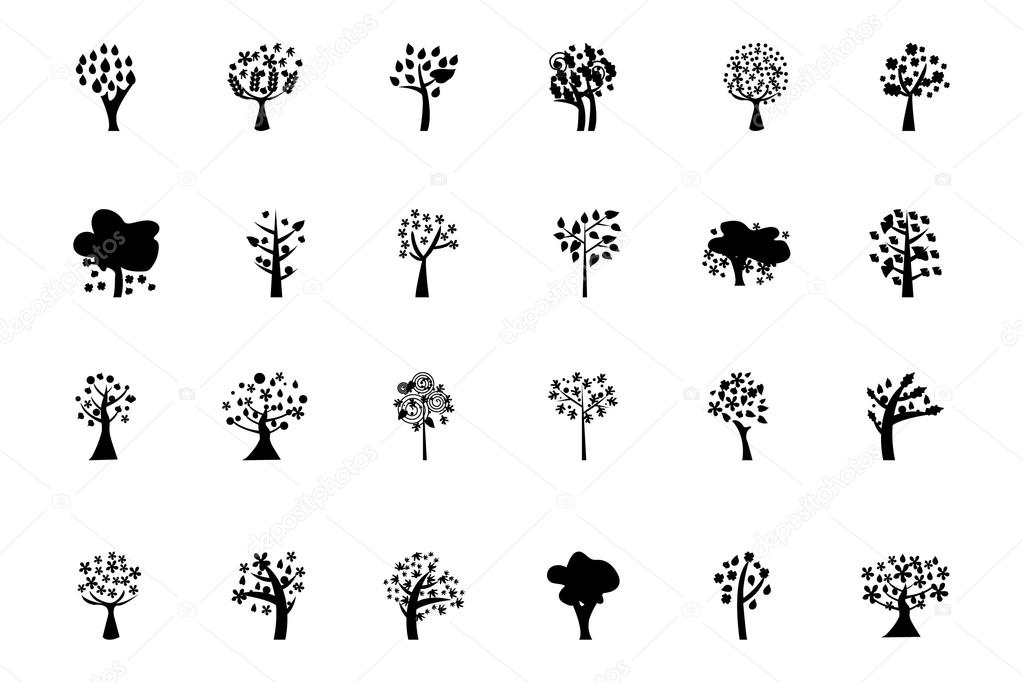 Trees Vector Icons 5
