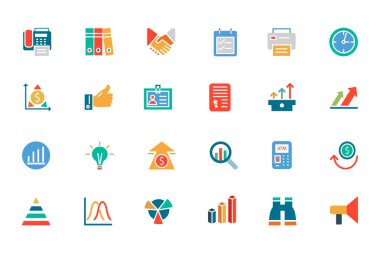 Banking and Finance Colored Vector Icons 4