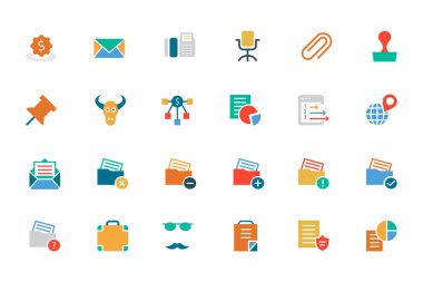 Banking and Finance Colored Vector Icons 8