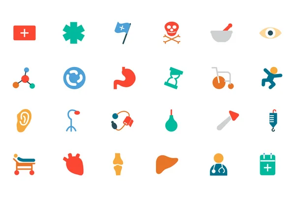 Medical Colored Vector Icons 3 — Stock Vector