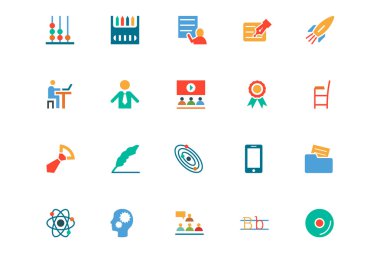 Education Colored Vector Icons 13