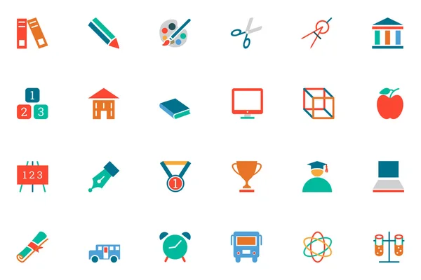 Education Colored Vector Icons 10 — Stockvector