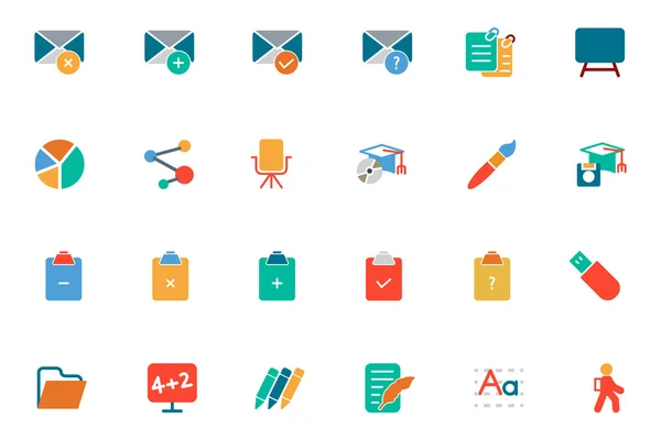 Education Colored Vector Icons 8 — Stock Vector