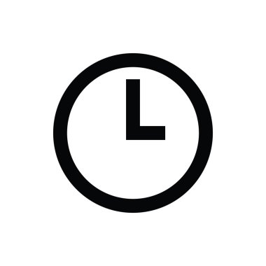 Saat vektör simgesi