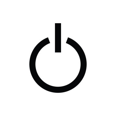 güç düğmesi vektör simgesi