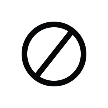 Yasak vektör simgesi