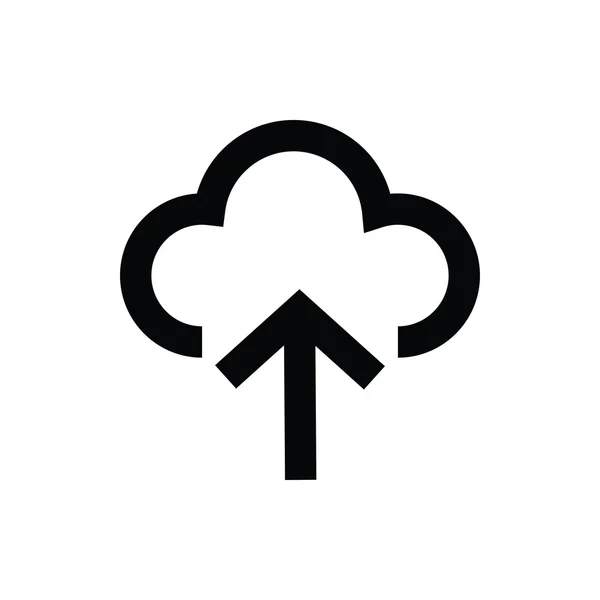 Felhő feltöltő Vector Icon — Stock Vector