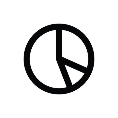 pasta grafiği vektör simgesi