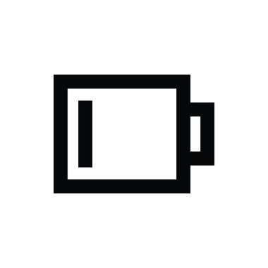 Düşük pil vektör simgesi