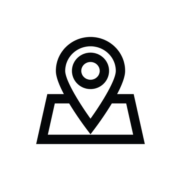 Mapa pin vector icono — Vector de stock