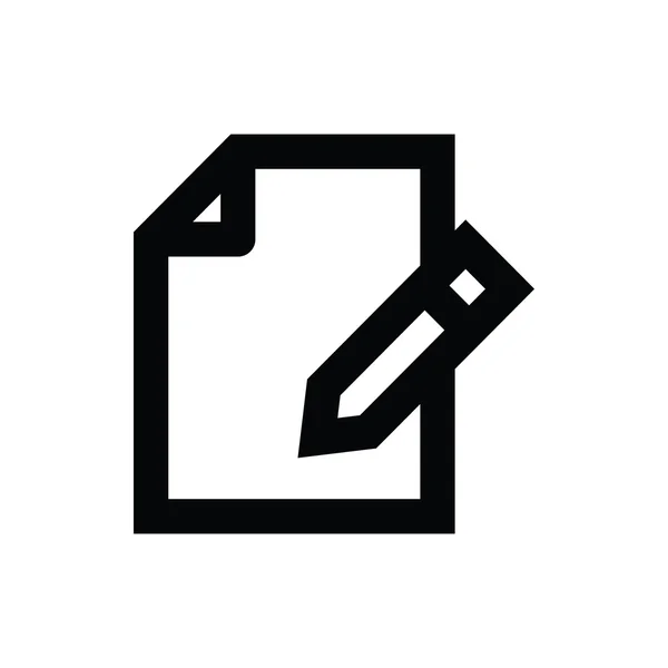 Writing Pad Vector Icon — Stock Vector