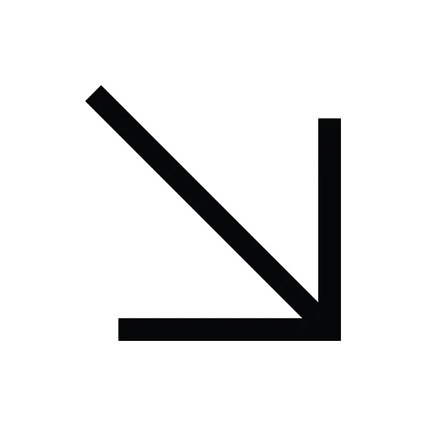 Icono de flecha vector — Vector de stock
