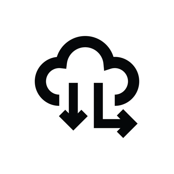 Ikona wektora chmury obliczeniowej — Wektor stockowy