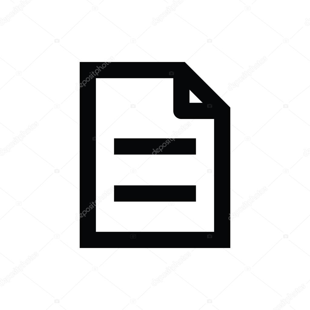 Text Sheet Vector Icon