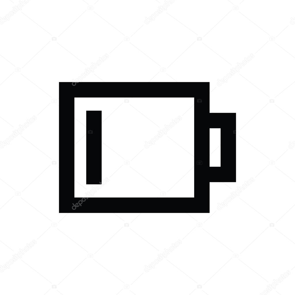 Low Battery Vector Icon