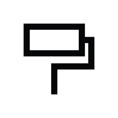 boya silindiri vektör simgesi