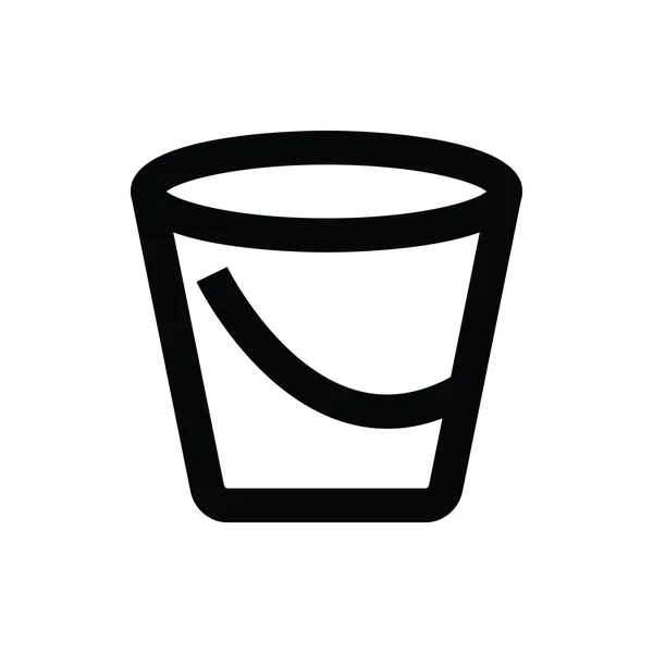 Bucket Vector Icon — Stock Vector