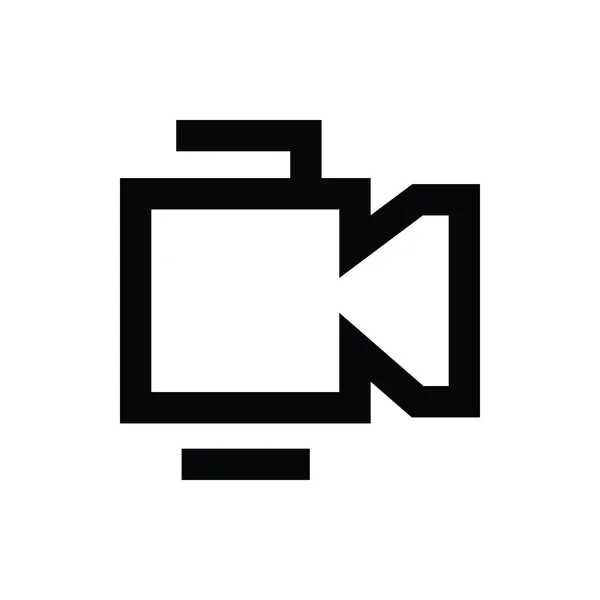 Videocamera vector pictogram — Stockvector