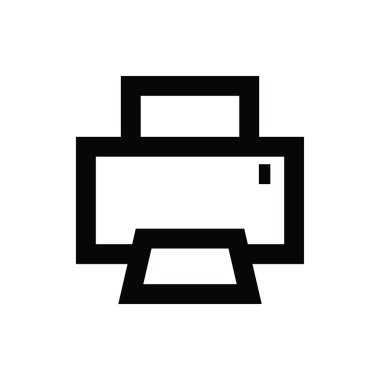 Yazıcı vektör simgesi