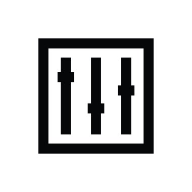 Ekolayzer vektör simgesi