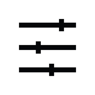 Ekolayzer vektör simgesi