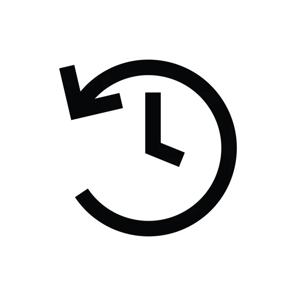 Reloj icono vector — Vector de stock