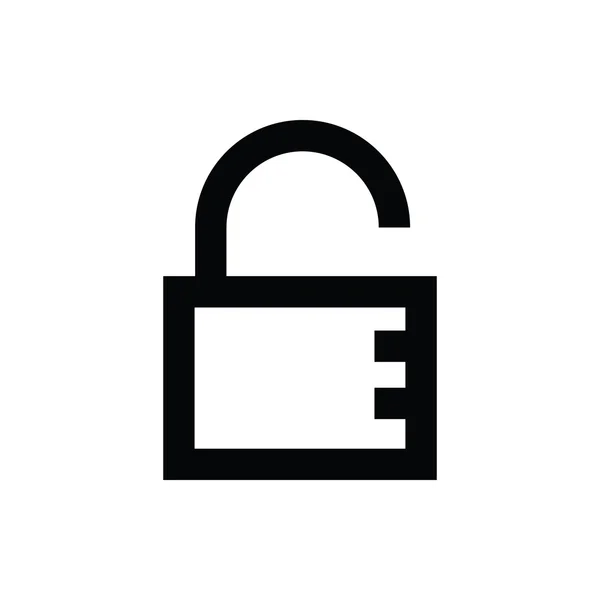 Unlock Vector Icon — Stock Vector