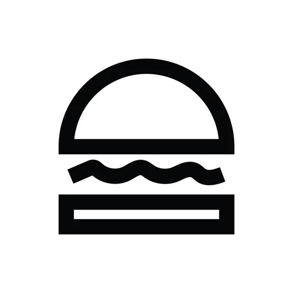 Hamburguesa vector icono — Vector de stock