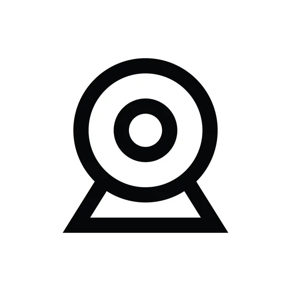 Webcam icono de vector — Vector de stock